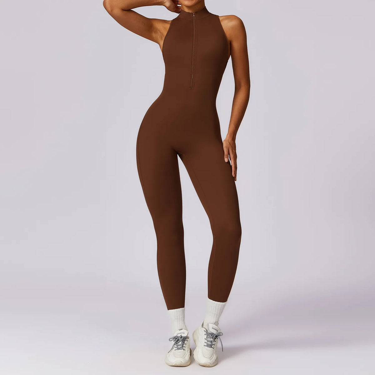 Conjunto Deportivo Scrunch Mujer – Jumpsuit + Short | Gym, Yoga, Fitness
