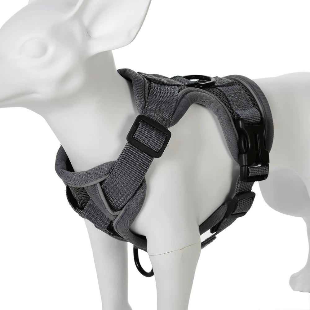 Arnés Transpirable con Correa para Perros – Reflectivo y Ajustable
