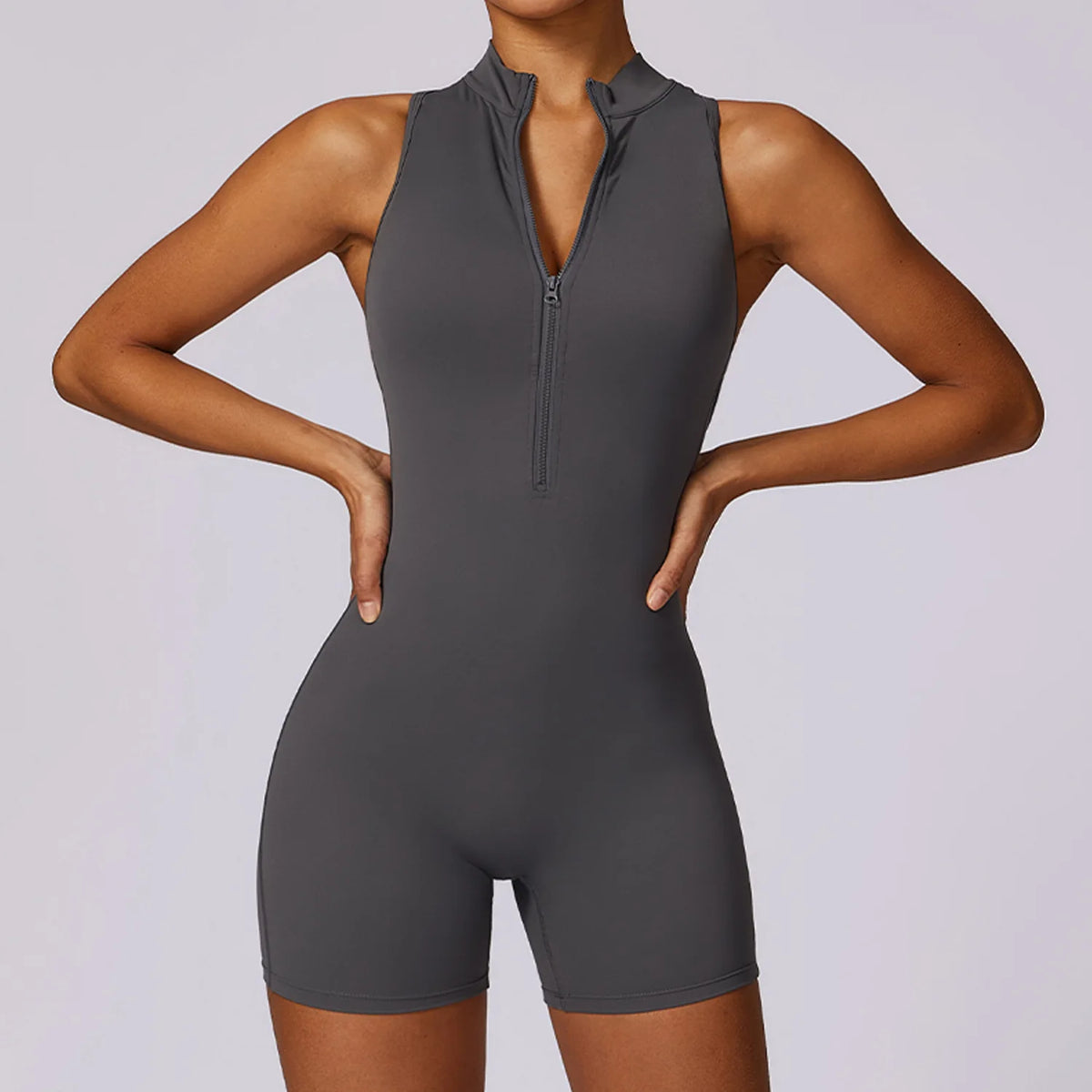 Conjunto Deportivo Scrunch Mujer – Jumpsuit + Short | Gym, Yoga, Fitness