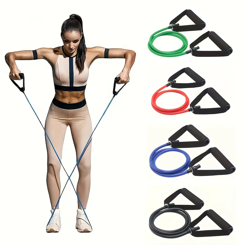 Banda de Resistencia con Asas – 4 Niveles | Gym, Yoga y Pilates en Casa