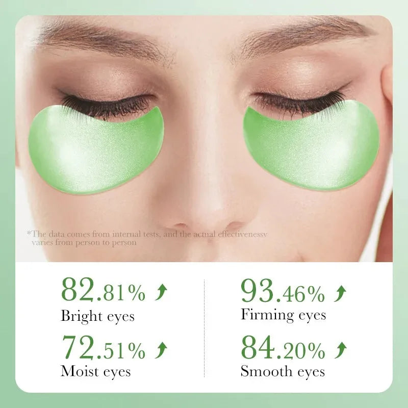 Máscara de Ojos Áloe Vera y Colágeno – 60 Unidades | Antiojeras, Hidratante y Antiarrugas