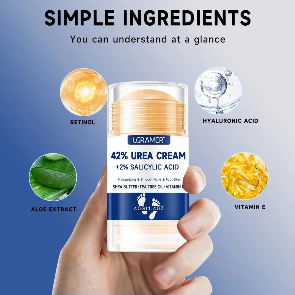 Crema Hidratante para Pies y Manos – 42% Urea + 2% Ácido Salicílico