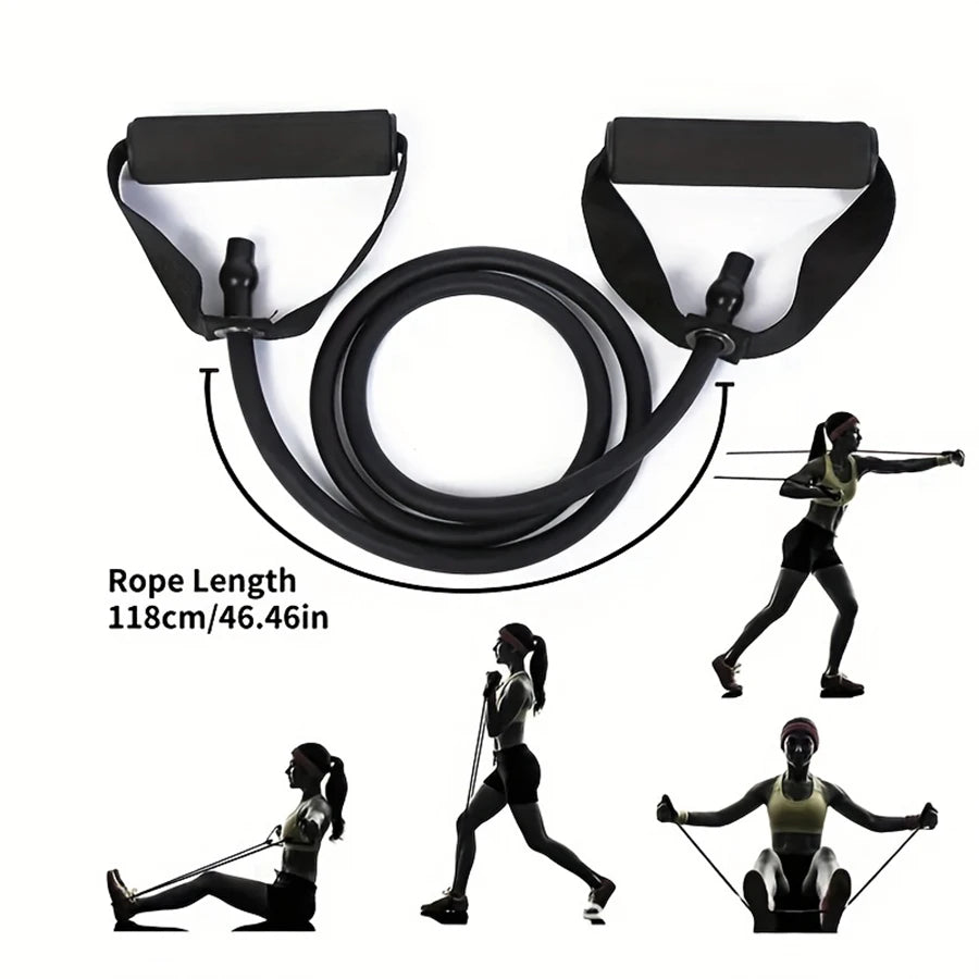 Banda de Resistencia con Asas – 4 Niveles | Gym, Yoga y Pilates en Casa