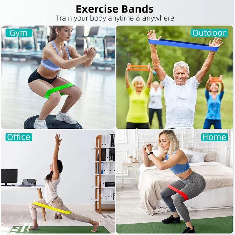 Set de Bandas de Resistencia – Ejercicio, Yoga y Fitness | 5 Niveles