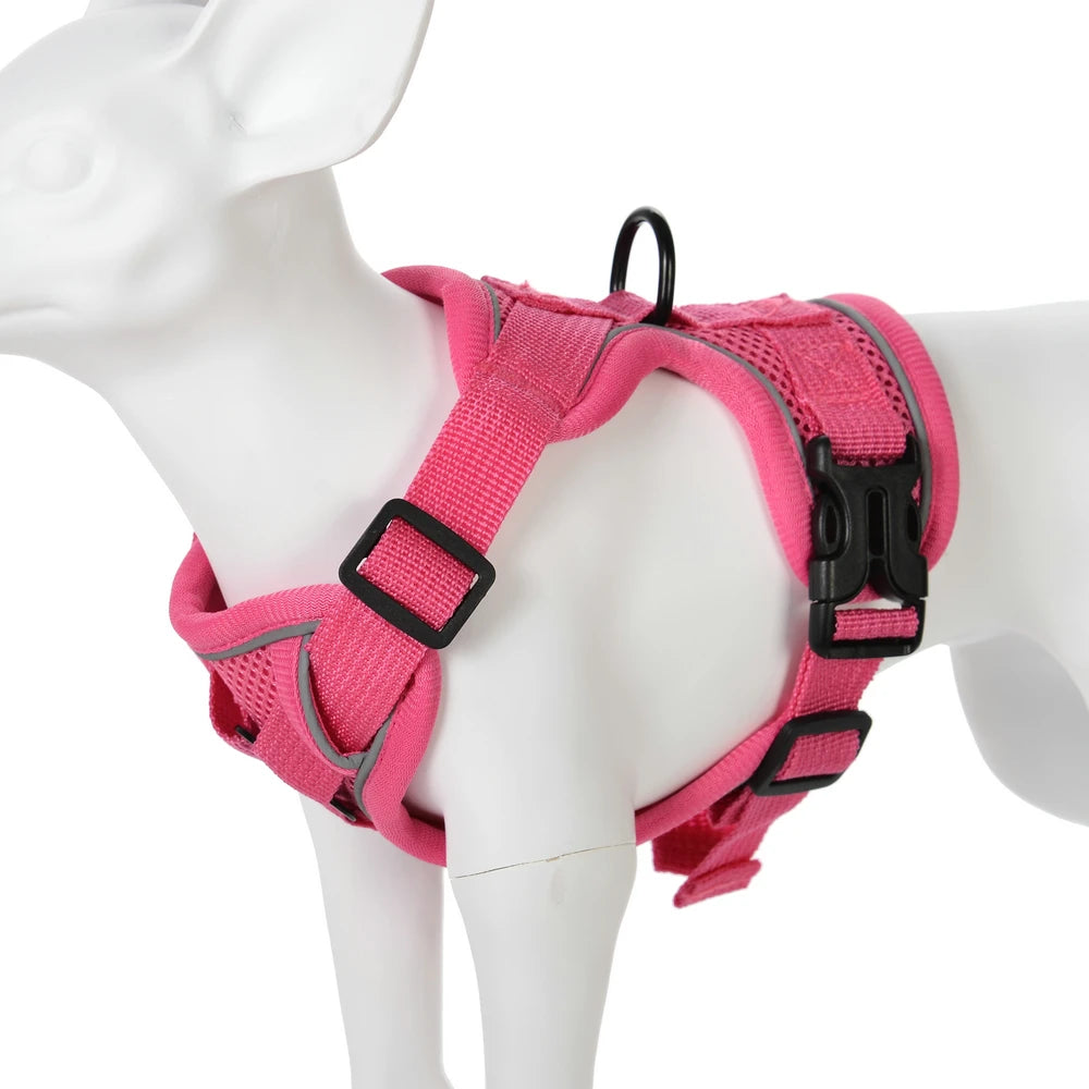 Arnés Transpirable con Correa para Perros – Reflectivo y Ajustable