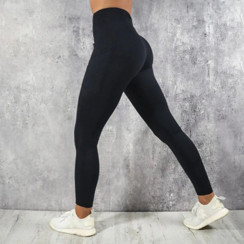 Legging Booty Lift Tiro Alto Mujer – Gym, Yoga, Running | Con Bolsillo