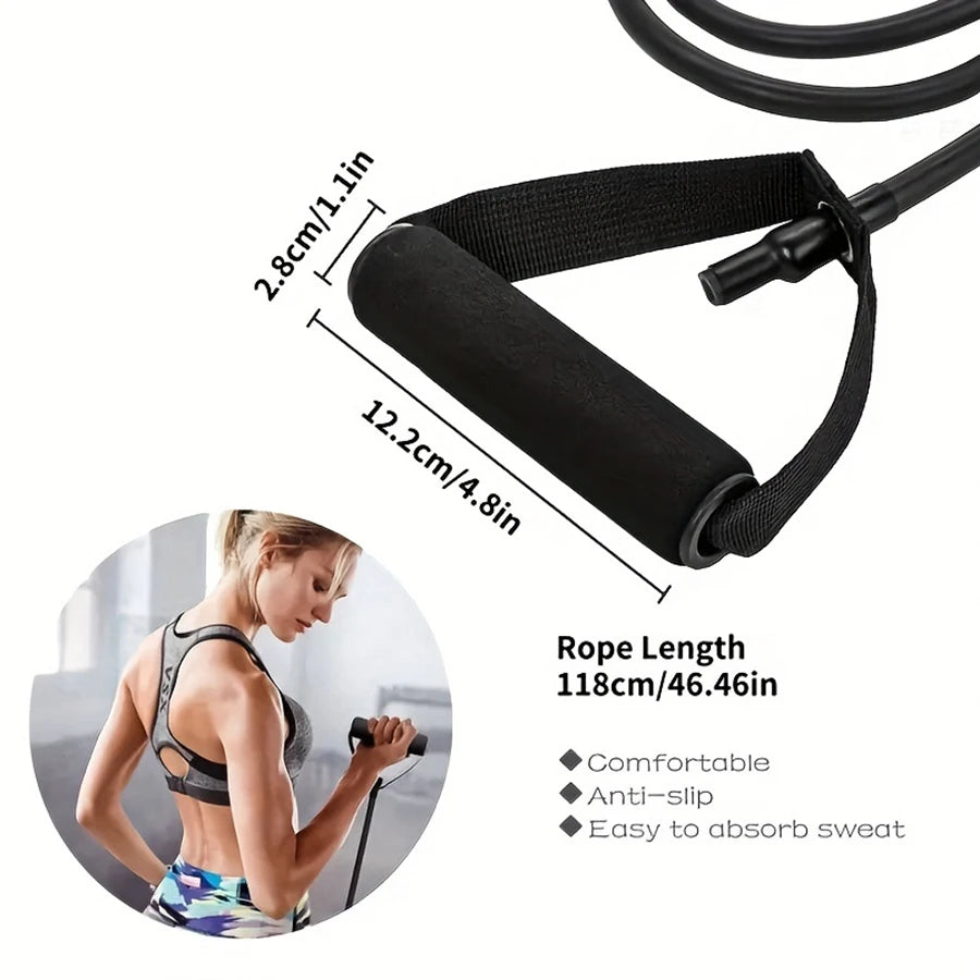 Banda de Resistencia con Asas – 4 Niveles | Gym, Yoga y Pilates en Casa
