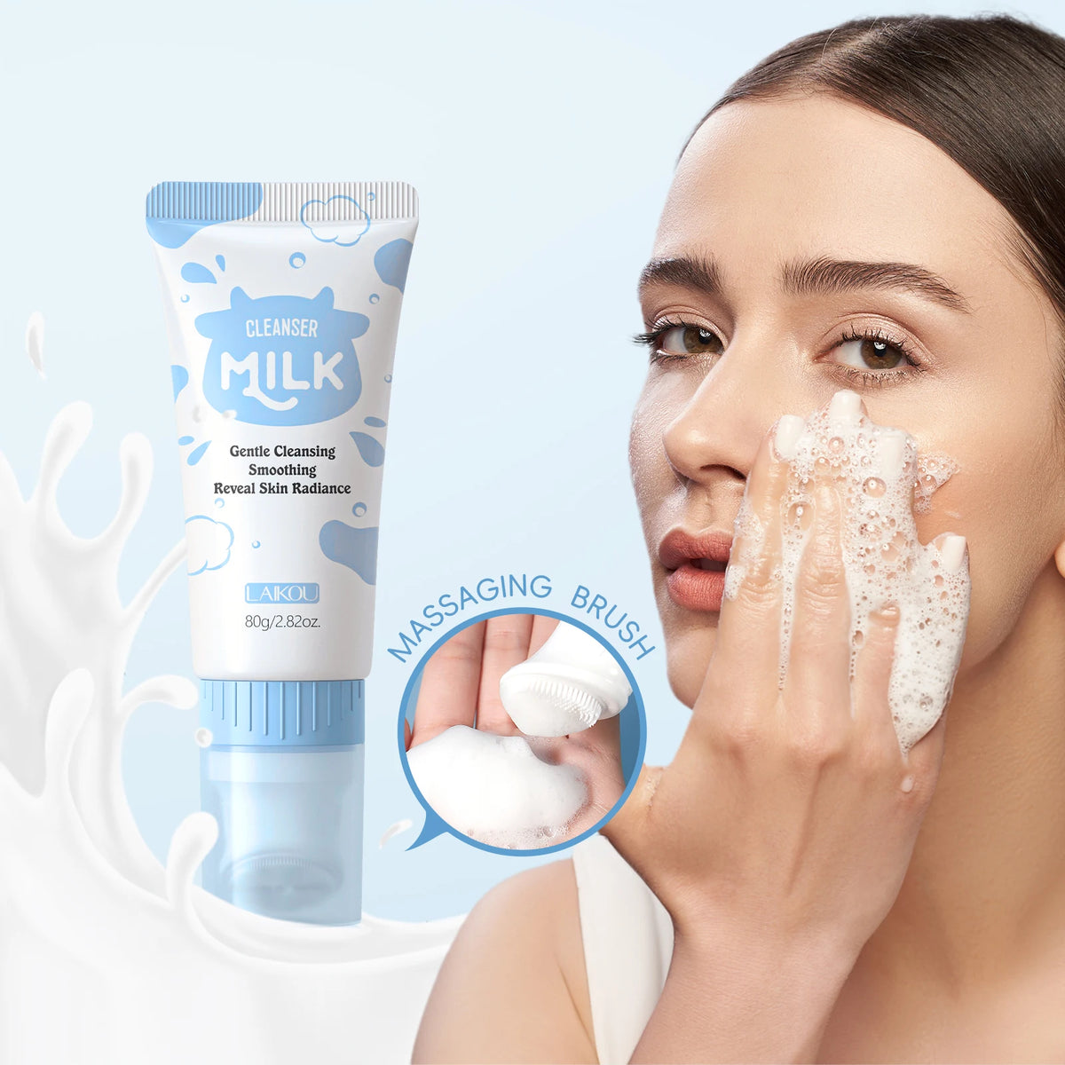 Jabón Facial y Corporal LAIKOU – Nutritivo, Unifica el Tono | 50g / 80g / Mousse