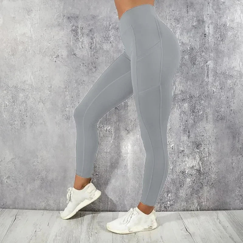 Legging Booty Lift Tiro Alto Mujer – Gym, Yoga, Running | Con Bolsillo