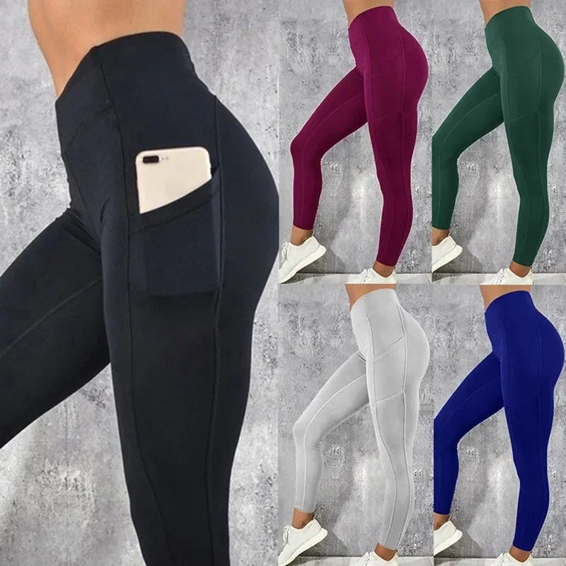 Legging Booty Lift Tiro Alto Mujer – Gym, Yoga, Running | Con Bolsillo